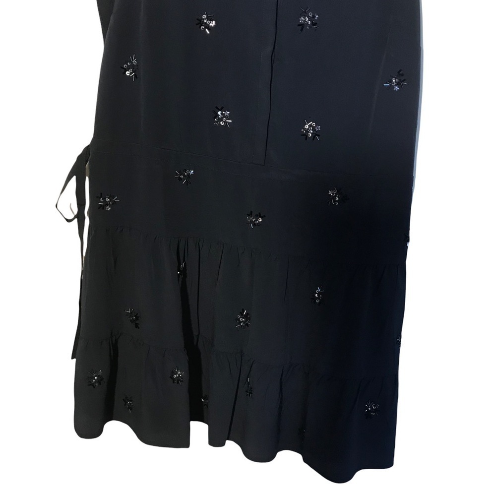 Tommy Hilfiger New with tags Navy blue beaded dress size Large - Picture 5 of 10